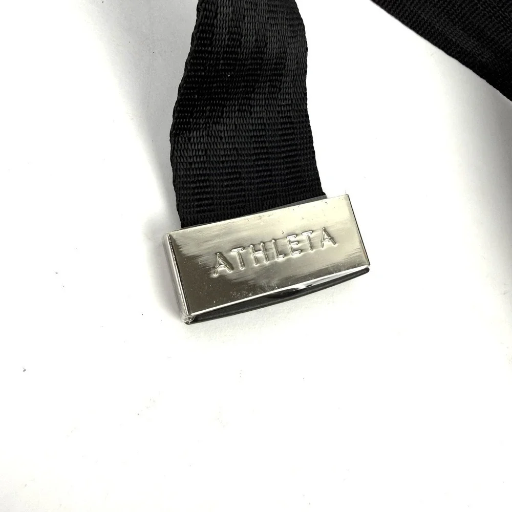 Athleta Excursion Belt Bag Medium Black Nylon Waist Pack Unisex Brand‎ New